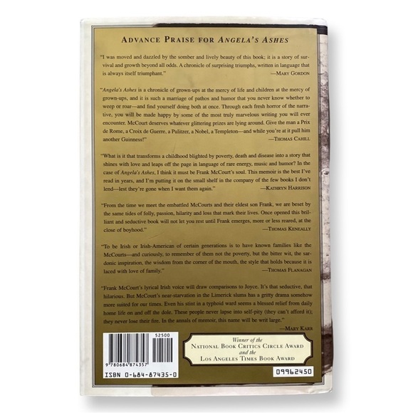 Angela’s Ashes By Frank McCourt - Picture 2 of 4